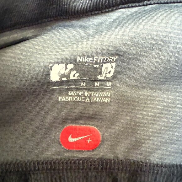 Nike Running Jacket Pullover Mens Medium 1/2 Zip Running Stretch Dri-Fit  Black - Picture 8 of 9